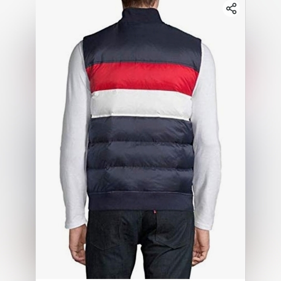 Tommy Hilfiger Men's Russet Quilted Reversible Vest Size XS - Picture 4 of 8